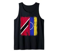 Trinidad Y Tobago Venezuela Media Bandera Camiseta sin Mangas