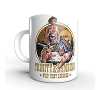 Trinity and Bambino Wild West Legends Terence Hill und Bud Spencer - Taza redonda (330 ml)