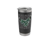 Trinity Love Clothing Co. Tulsa Edison Eagles War Cry gris Vaso térmico de acero inoxidable de doble pared