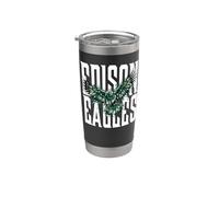 Trinity Love Clothing Co. Tulsa Edison Eagles War Cry light Vaso térmico de acero inoxidable de doble pared