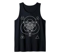 Trinity Triad Triquetra Geometría Sagrada Vesica Picsis Art Camiseta sin Mangas