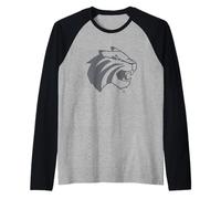 Trinity University Tigers Mascot Head Lee Roy Camiseta Manga Raglan