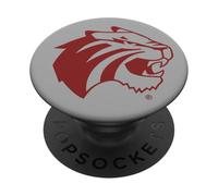 Trinity University Tigers Mascot Head Lee Roy PopSockets PopGrip Adhesivo