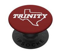 Trinity University Tigers State of Texas Logo PopSockets PopGrip Adhesivo
