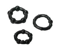 Trinity Vibes Anillos de Erección Black Performance Empaquetados - 33 gr