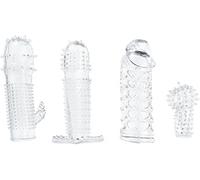 Trinity Vibes Paquete de 4 Fundas para Mejorar El Pene - 1 Unidad