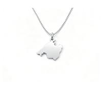 TRINKFREUNDE Collar Mallorca | Collar de acero inoxidable de alta calidad | Sin níquel y resistente al agua | Elegante accesorio Malle & perfecto regalo Mallorca, 1,5 x 1,8 cm, Acero inoxidable, No es