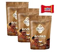 Trinovi Osso Café Turco con Avellana, 3 x 200 g, Café con Avellana Tradicional Otomano - Recién Molido - Café Aromático con Avellana