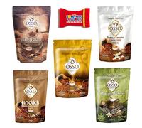 Trinovi Osso Menengiç, Dibek, Avellana, Café Masilla y Café Otomano, 5 x 200 g, Variedades Tradicionales, Café recién molido, Delicia aromática Café molido