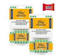 Trinovi Tiger Balm blanco (2 unidades x 19,4 g), bálsamo natural para los síntomas del resfriado y para promover la circulación sanguínea de la piel, frotación con aceites esenciales de alta calidad,