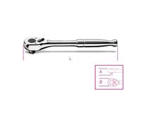 TRINQUETE REVERSIBLE FIJACIÓN CUADRO MASCULINO 3/8" CON MANGO EN EL METALL