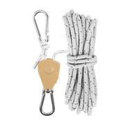 Trinquetes para tienda de campaña ligera con clip para camping, tienda de campaña, poleas fijas, tensor con mosquetón