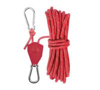 Trinquetes para tienda de campaña ligera con clip para camping, tienda de campaña, poleas fijas, tensor con mosquetón
