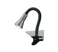 Trio 5028010-47 Flexo Pinza E14, 18 W, Color Acero