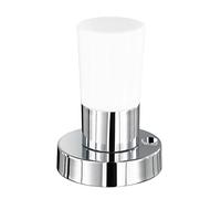 Trio 529690106 Serie 5296 - Sobremesa, bombilla incluida, SMD, LED, 4,5 W, 400 lm, 3000 K, 230 V IP20, alto 15 cm, diámetro 11 cm, metal, cromo