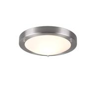 Trio 6801011-07 Lámpara de Techo, Níquel Mate/Blanco, 8 cm x ø 31 cm