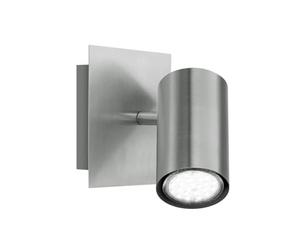 Trio 802400107 Serie 8024 - Foco, bombilla excluida, GU10, 1,35 W, 230 V E, IP20, 15 x 12 x 12 cm, metal, níquel mate