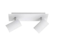 Trio 802400201 Serie 8024 - Focos con 2 luces, bombillas excluidas, GU10, 35 W, 230 V, A++, E, IP20, 15 x 30 x 9 cm, metal, blanco
