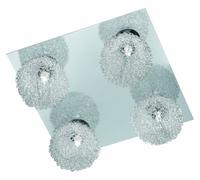 Trio 813230406 Serie 8132 - Focos con 4 luces, bombillas incluidas, G9, Halógeno, 28 W, 370 lm, 2800 K, 230 V, C, IP20, 13 x 32 x 32 cm, metal, cromo