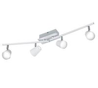 Trio 873110431 - Foco de 4 bombillas, SMD LED, 6 W, 550 lm, 3000K metal estera blanca IP20, color blanco