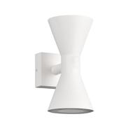 Trio Aplique de Exterior Ardas 212560231, aluminio fundido a presión blanco mate, excl. 2x GU10