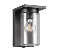 Trio Aplique de Exterior Ardila 211660132, aluminio fundido a presión antracita, cristal transparente, excl. 1x E27, sensor crepuscular