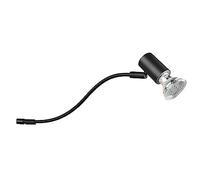 Trio, Aplique, Giada 1xGU10, max.5,0 W Cuerpo: Metal, estera negra A:5,4cm, L:34,0cm, A:11,4cm IP44,Sin bombilla