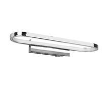 Trio, Aplique, Gianni incl. 1 x LED,SMD,17,0 Watt,3000K,1700 Lm. Cuerpo: Metal, Cromo A:40,0cm, L:14,0cm, A:7,5cm Interruptor,Montaje de la pared,IP44,Fuente de luz no reemplazable,