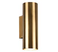 TRIO, Aplique, Marley 2xGU10, max.35,0 W Cuerpo: Metal, Bronce viejo A:6,0cm, A:18,0cm, P:8,0cm Luz de arriba y abajo,Montaje de la pared,IP20,Sin bombilla