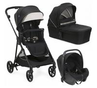 Trio Chicco Seety Etna Black con Silla de Coche Kory Essential i-Size Black Capacidad 22 Kg