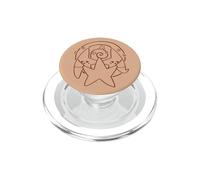 Trío de Estrellas Bailando en la Galaxia Y2K 90s PopSockets PopGrip para MagSafe
