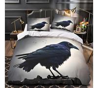 Trío de las Panteras Negras Funda de Edredón Cierre de Cremallera Oculta Juego de 3 Piezas Estampado 3D con Fundas de Almohada Suave Fantasía digital Funda Edredon for Adultos Double（200x200cm）