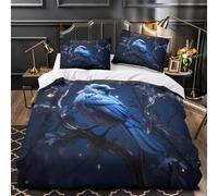 Trío de las Panteras Negras Funda de Edredón Juego de 3 Piezas Impresión 3D Cierre de incluye Fundas de Almohada Antialérgica Fantasía digital Funda Edredon for Adultos Super king（260x220cm）