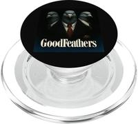 Trío de palomas de la mafia en trajes - Arte divertido de parodia de aves gángster PopSockets PopGrip para MagSafe