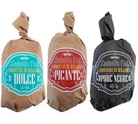 Trio de sobrasadas de Mallorca bolles, dulce, picante y cerdo negro de 400 gramos aproximadamente cada una casi 1,3 kg. de excelente producto Mallorquin