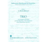 Trio en ré majeur: 2 mandolines and basso continuo. Partition et parties.