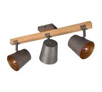 Trio, Foco, Bell 3xE14, max.25,0 W Metal, níquel antiguo, Cuerpo: Metal, níquel antiguo A:54,0cm, L:14,0cm, A:23,2cm IP20,Sin bombilla