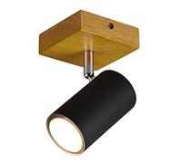 Trio, Foco, Marley 1xGU10, max.15,0 W Cuerpo: Metal, estera negra A:9,0cm, L:12,0cm, A:16,0cm Montaje en techo y pared,Sin bombilla,FLEXConnect