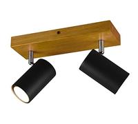 Trio, Foco, Marley 2xGU10, max.35,0 W Cuerpo: Metal, estera negra A:26,0cm, L:9,0cm, A:16,0cm IP20,Sin bombilla