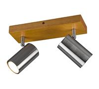 Trio, Foco, Marley 2xGU10, max.35,0 W Cuerpo: Metal, Níquel mate A:26,0cm, L:9,0cm, A:16,0cm IP20,Sin bombilla