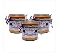 Trío Gourmet de Foie Gras de Pato Entero Natural 3 × 400 g - Relais Gourmet | Artesanal del Suroeste de Francia | Sin Conservantes, Aditivos ni Colorantes | Reuniones, Familia y Regalos