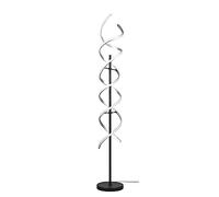Trio, Lámpara de pie, Sequence incl. 1 x LED,SMD,32,0 Watt,2300+3000+4000K,4000 Lm. Plástico, Blanco, Cuerpo: Aluminio pintado, Aluminio pulido Ø:23,0cm, A:150,0cm Función de memoria