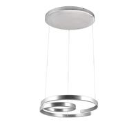 Trio LED suspensión Marnie 344110105, aluminio cepillado, con LED de 68 vatios, atenuador de intensidad