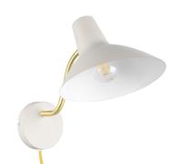 Trio Leuchten Aplique de Pared TRAVELLER 263470176, Gris Cálido Metal/Latón, excl. 1x E27