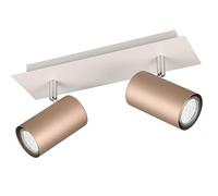 Trio Leuchten Barra de focos MARLEY 802400265, Metal Coffee/Warm Grey, excl. 2x GU10