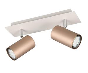Trio Leuchten Barra de focos MARLEY 802400265, Metal Coffee/Warm Grey, excl. 2x GU10