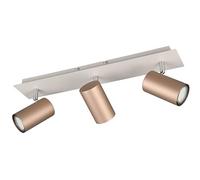 Trio Leuchten Barra de focos MARLEY 802400365, Metal Coffee/Warm Grey, excepto 3x GU10