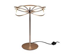 Trio Leuchten Charivari 521210108 - Lámpara de mesa LED (latón mate, incluye 26 W, regulador de intensidad)