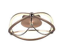 Trio Leuchten Charivari 621210108 - Lámpara led de techo (latón mate, incluye bombilla LED de 20 W, regulador de intensidad)