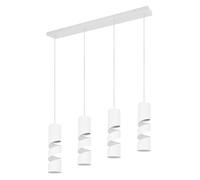 Trio Leuchten Colgante STREAM 364000431, Metal Blanco Mate, excl. 4x GU10